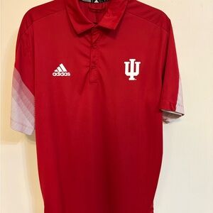 Adidas IU Men's Polo Shirt in Bold Red